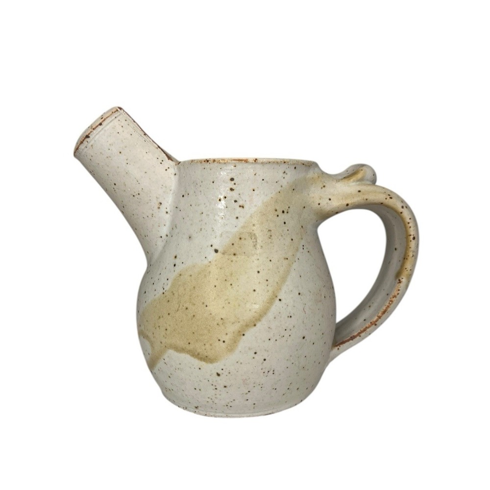 Vincent Sansone Studio Pottery Pitcher‎ Ewer Creamer Abstract Stoneware